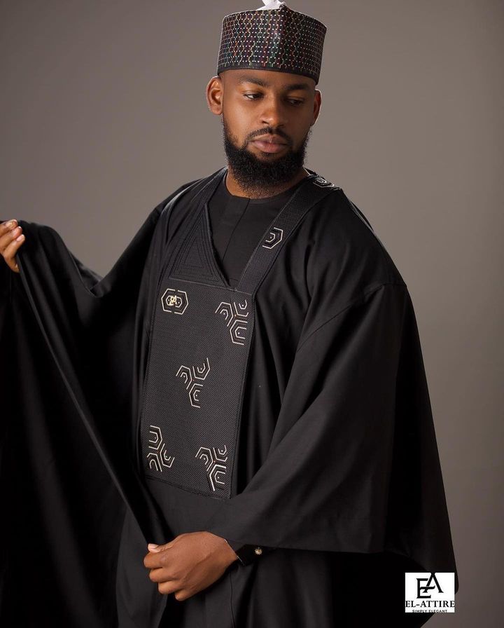 agbada black colour 