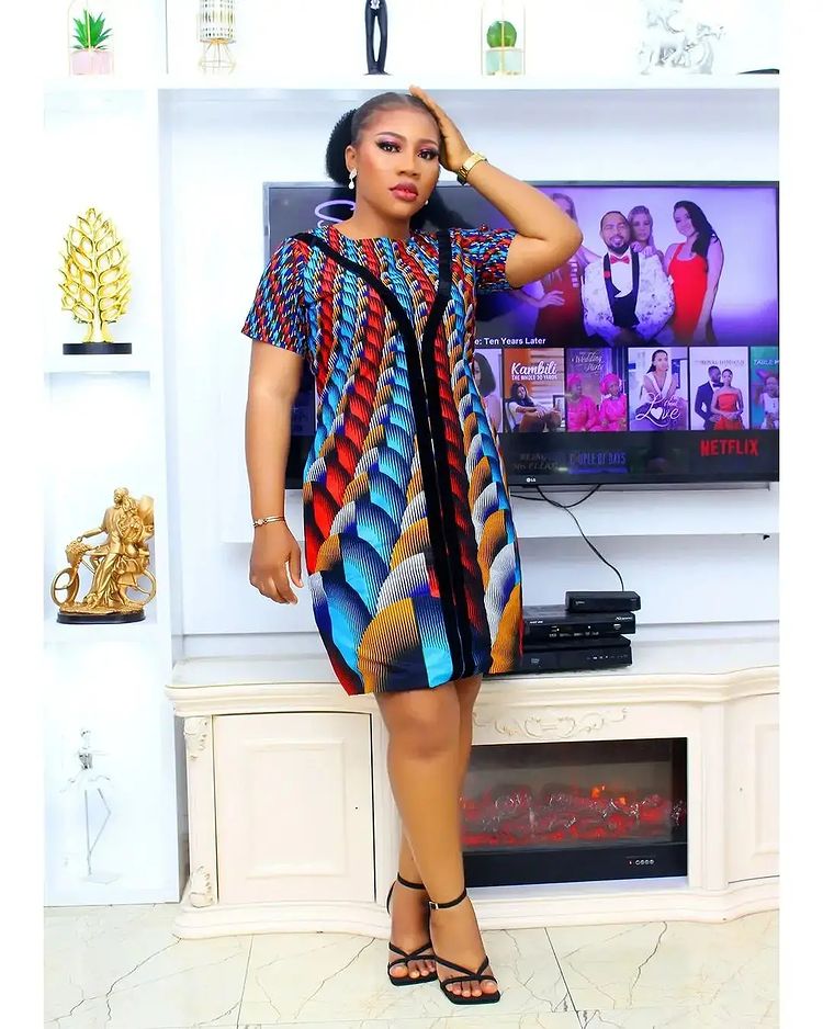 Africanzi crazy ankara short gown styles