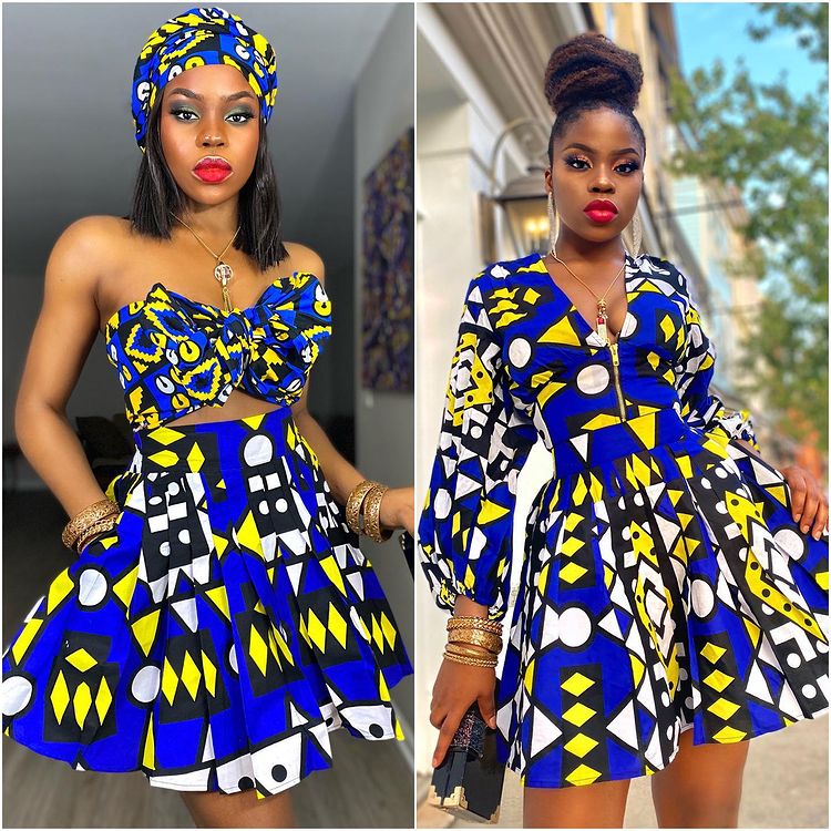 african print crazy ankara short gown styles