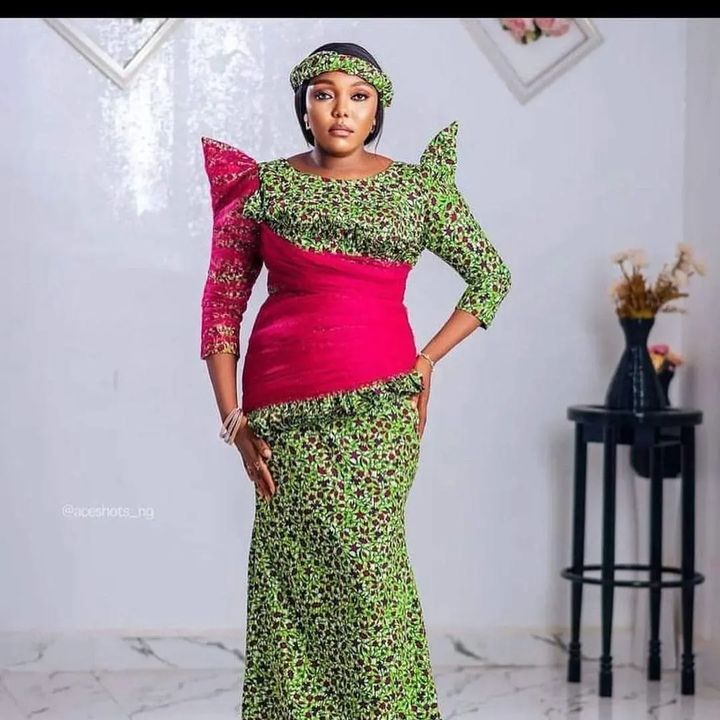 Pictures Of Hausa Ankara Gown Styles 2024