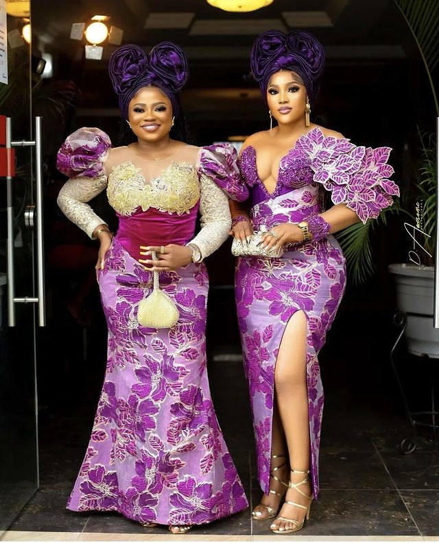 asoebi lace styles for plus size ladies