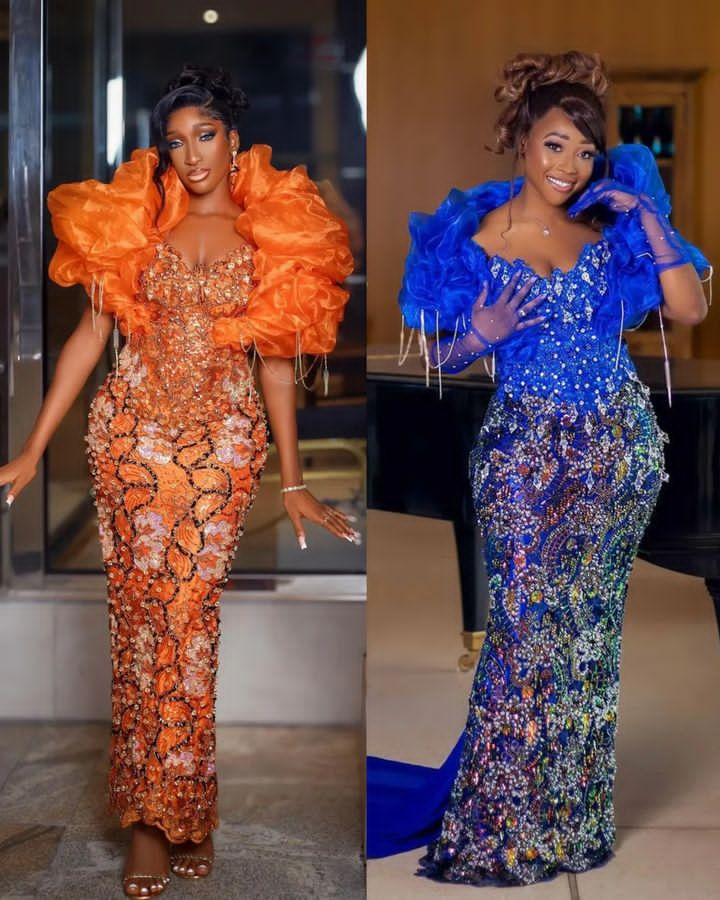 Trending Styles for Lace Gowns in Nigeria